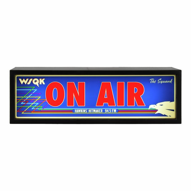 Stranger Things WSQK On Air Light wall sign 30cm (British brand)
