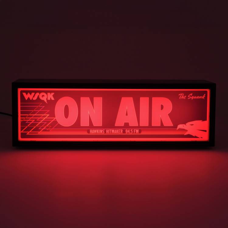 Stranger Things WSQK On Air Light wall sign 30cm (British brand)
