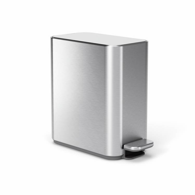 Simplehuman slim pedal bin 5L stainless steel - British product