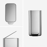 Simplehuman slim pedal bin 5L stainless steel - British product