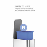 Simplehuman slim pedal bin 5L stainless steel - British product