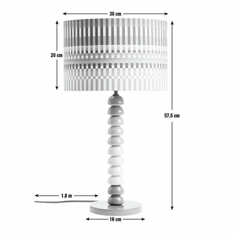 Margo Selby Buster Bobbin multicoloured table lamp, imported from the UK