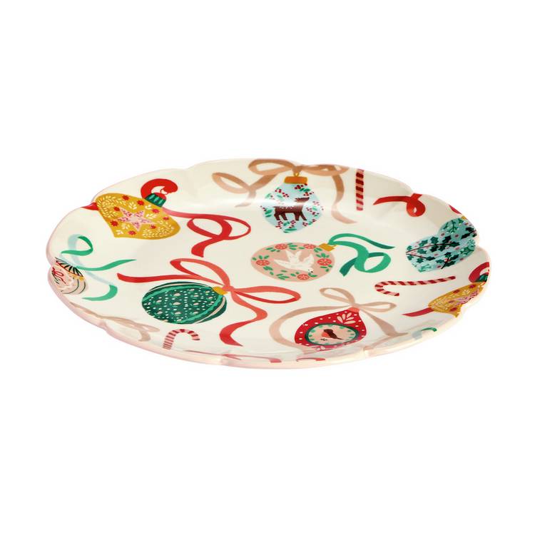 Argos Home bow bauble side plates set of 2 (British brand)