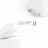 Simplehuman pedal bin 5L white, UK version