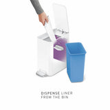 Simplehuman pedal bin 5L white, UK version