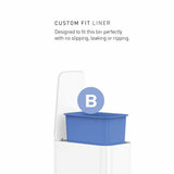 Simplehuman pedal bin 5L white, UK version