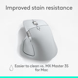 Logitech MX Master 4 wireless mouse Pale Grey - British product