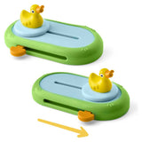 Peppa Pig toy set featuring Peppa and Evie in duck outfits - British product