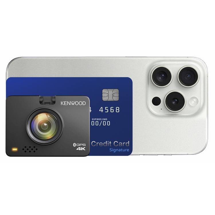 Kenwood DRV A610W dash camera, imported from the UK