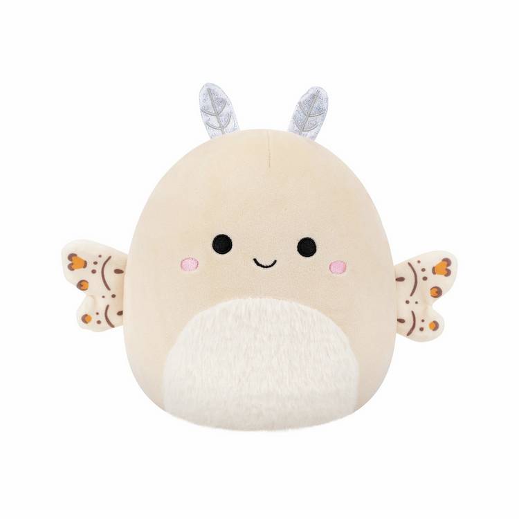 Squishmallows Berit cream moth soft toy 7.5 inch, imported from the UK