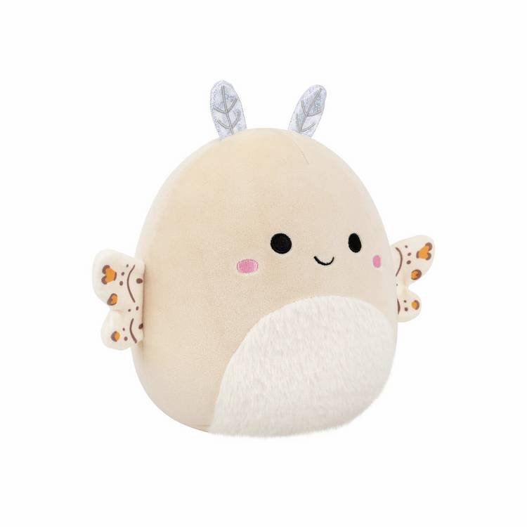 Squishmallows Berit cream moth soft toy 7.5 inch, imported from the UK
