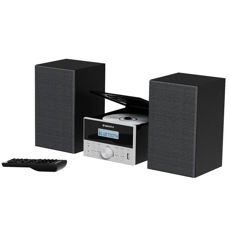 Oakcastle HI-FI 150 CD Player with Bluetooth - Black
