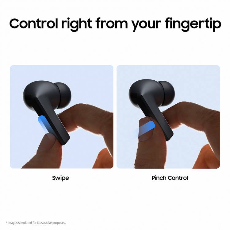 Samsung Galaxy Buds3 FE black true wireless earbuds (British brand)