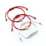 Liverpool FC friendship bracelet set with adjustable cord bracelets and team emblems, imported from the UK