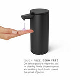 Simplehuman black sensor soap pump 16.3cm, UK version