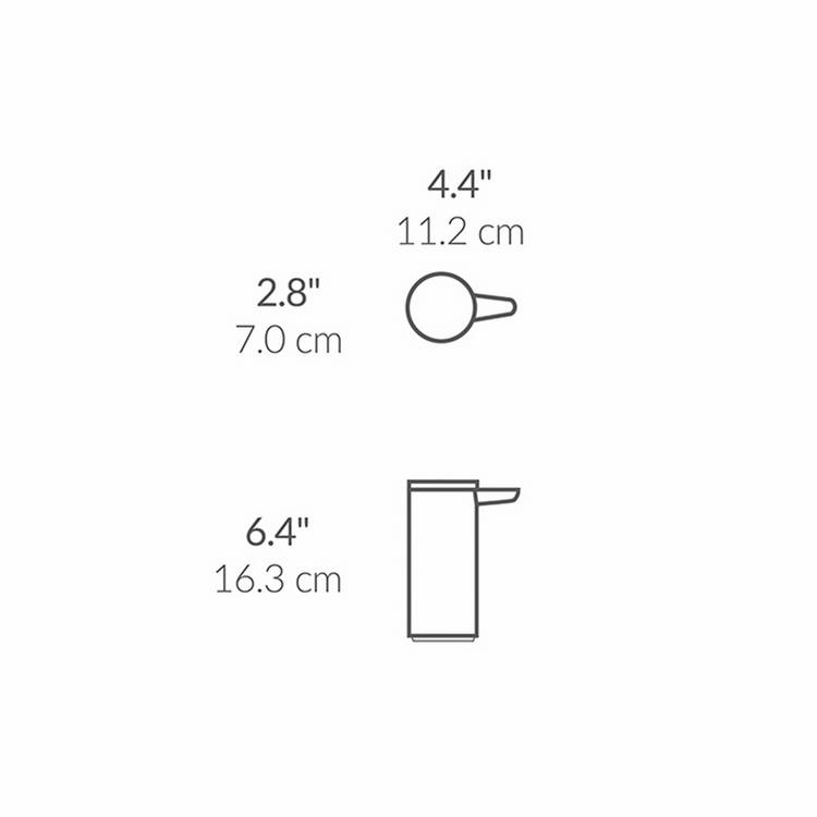 Simplehuman black sensor soap pump 16.3cm, UK version