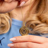 Manchester City FC pendant necklace gold finish crest 45cm, UK version