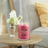 Yankee Black Cherry large scented candle with 80 hour burn time, imported from the UK