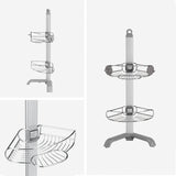Simplehuman stainless steel corner shower caddy - imported from the UK