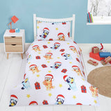 Bluey Christmas toddler bedding set 120x150cm cotton (British brand)