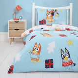 Bluey Christmas toddler bedding set 120x150cm cotton (British brand)
