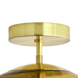 Habitat honey glass pendant light 24cm amber shade, imported from the UK