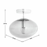 Habitat honey glass pendant light 24cm amber shade, imported from the UK