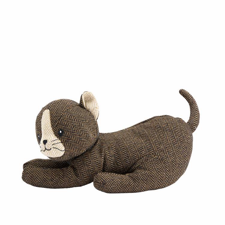 Argos Home cat door stop herringbone coat, imported from the UK