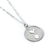 Tottenham Hotspur silver disc pendant necklace on trace chain, UK version