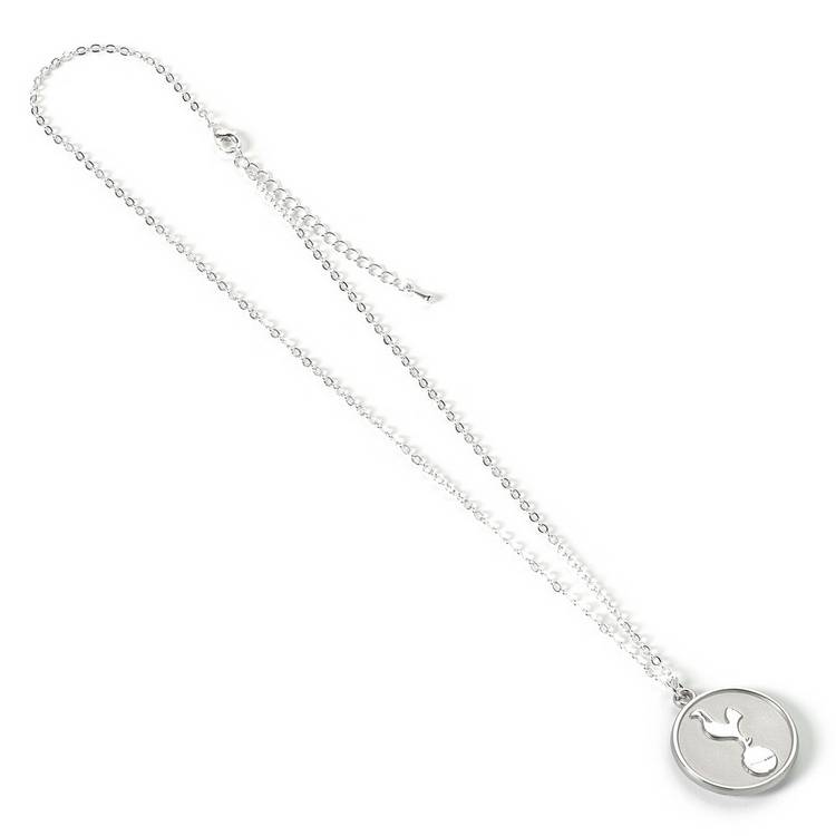 Tottenham Hotspur silver disc pendant necklace on trace chain, UK version
