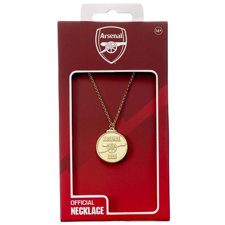 Revere Arsenal FC gold-tone pendant necklace, imported from the UK