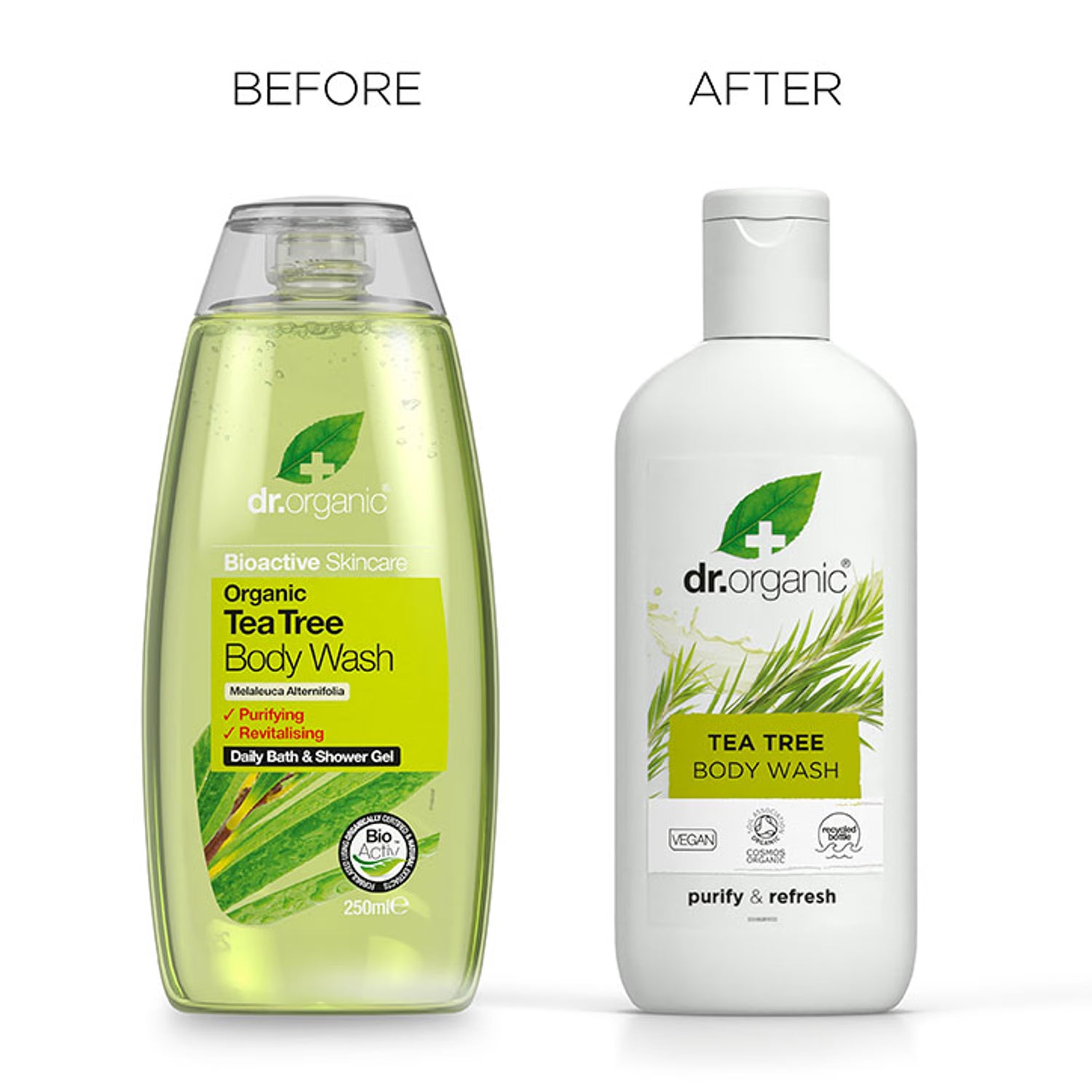 Dr Organic Tea Tree Body Wash 250ml - British product