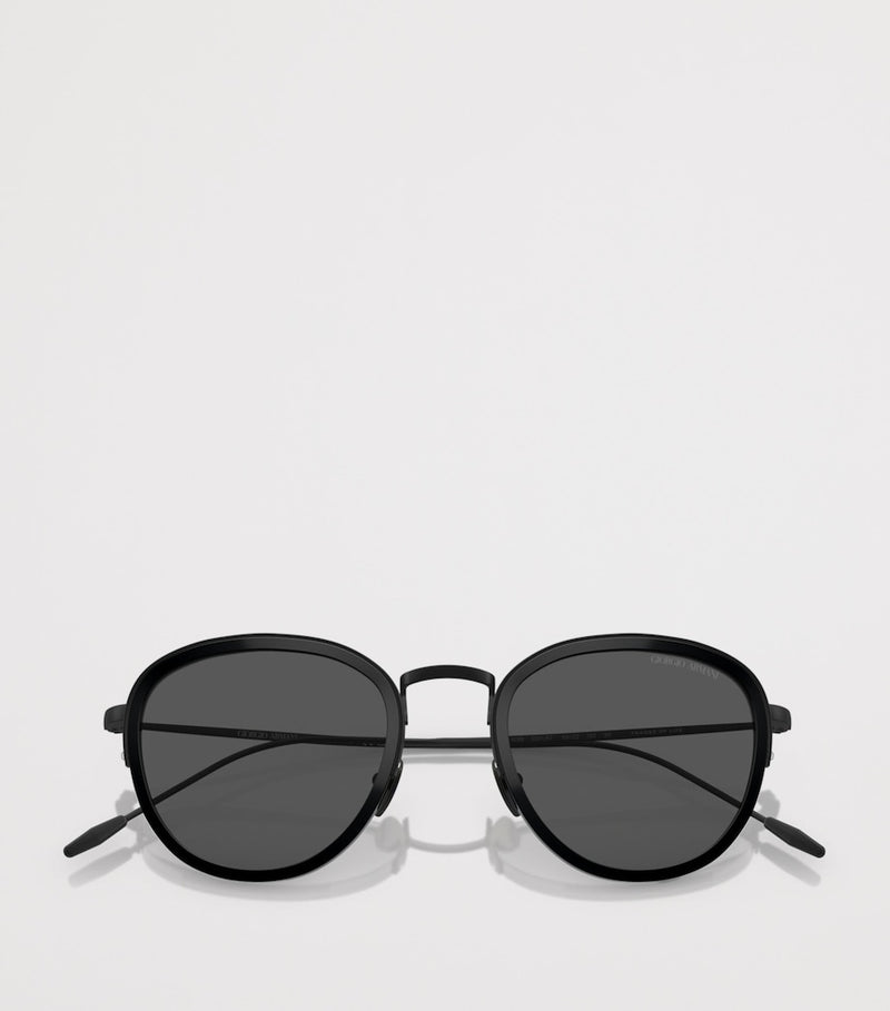 Giorgio Armani round metal sunglasses (British brand)