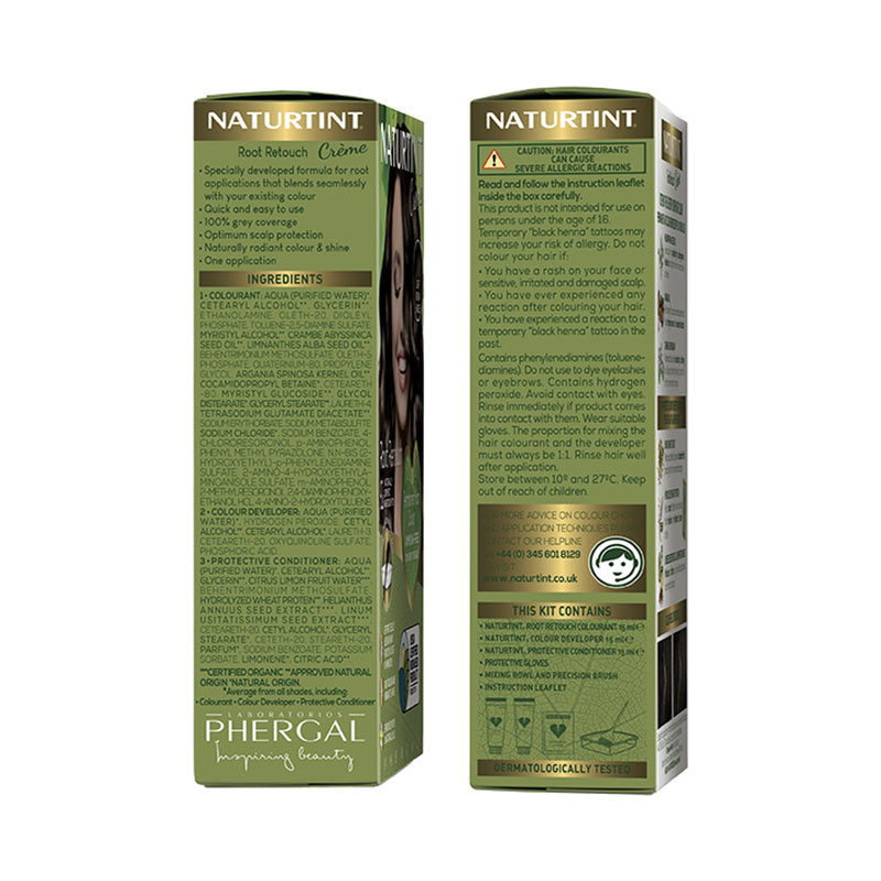 Naturtint Root Retouch Crème Light Brown 45ml, imported from the UK
