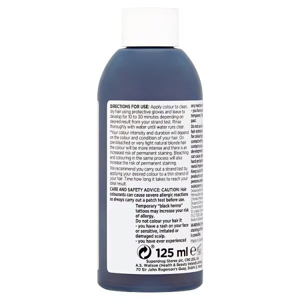 Superdrug Silver semi permanent hair dye (British brand)