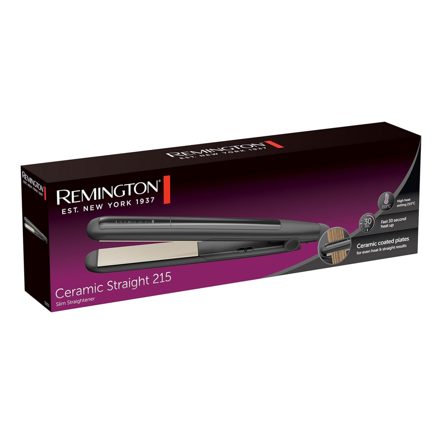 Remington Ceramic Straight 215 Slim straightener, UK version