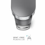 Simplehuman slim pedal bin grey 40 litre (British brand)