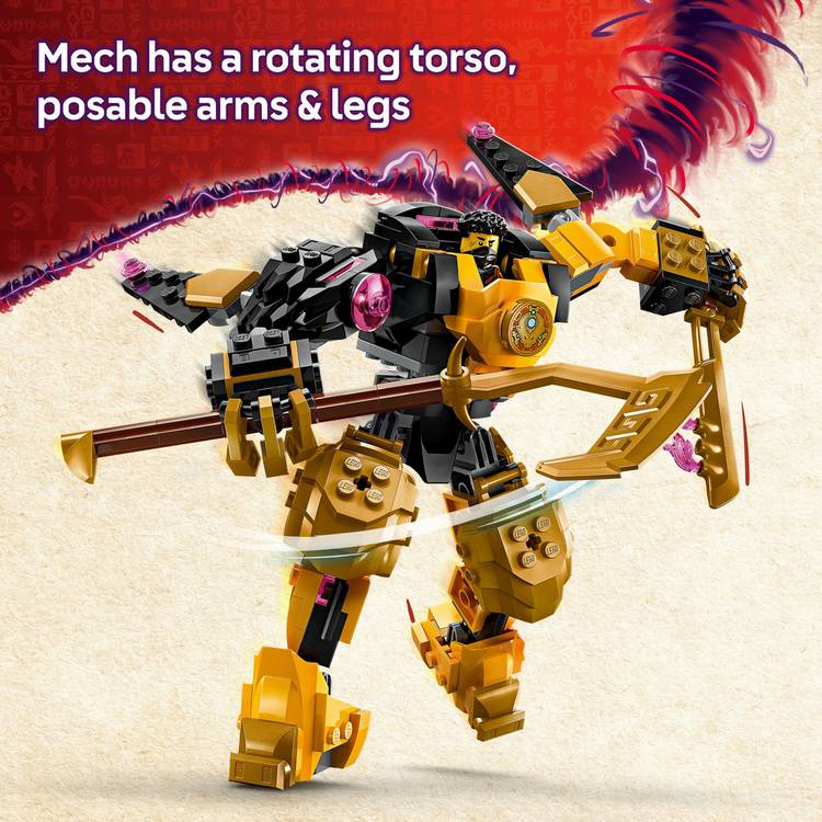 LEGO NINJAGO Arin's Spinjitzu Battle Mech building set - British product