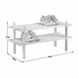 Argos Home shoe rack stackable solid pine, imported from the UK
