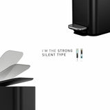 Simplehuman 5L slim bathroom pedal bin black, UK version