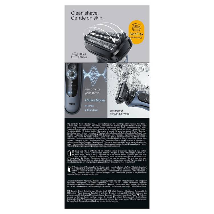 Braun Series 5 electric shaver - British product