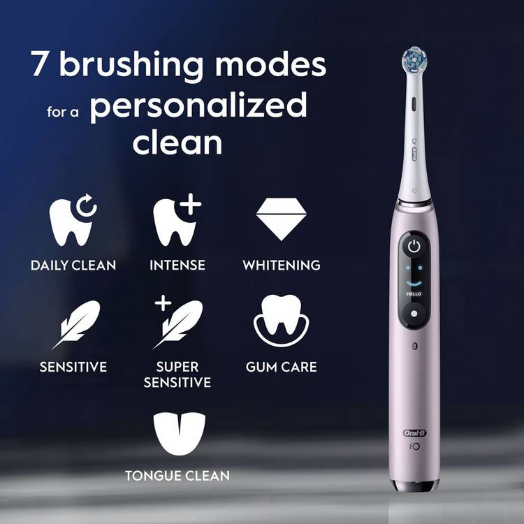 Oral-B iO9 electric toothbrush Rose Quartz Luxe (British brand)