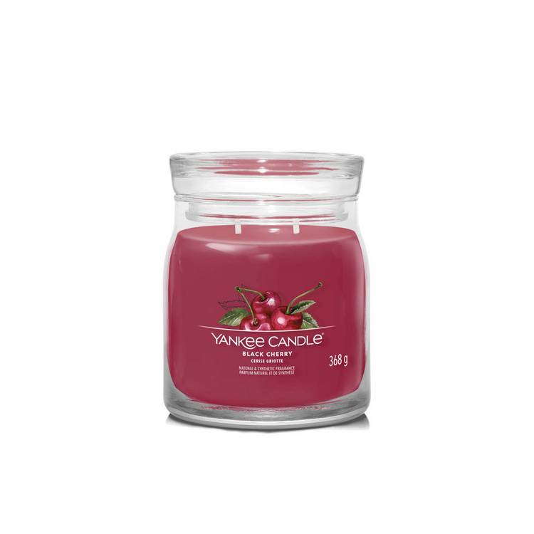 Yankee Black Cherry scented candle 368g, imported from the UK