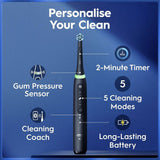 Oral-B electric toothbrush iO5 Special Edition Matt Black, imported from the UK