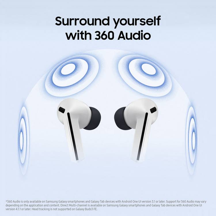 Samsung Galaxy Buds3 FE true wireless earbuds grey - British product