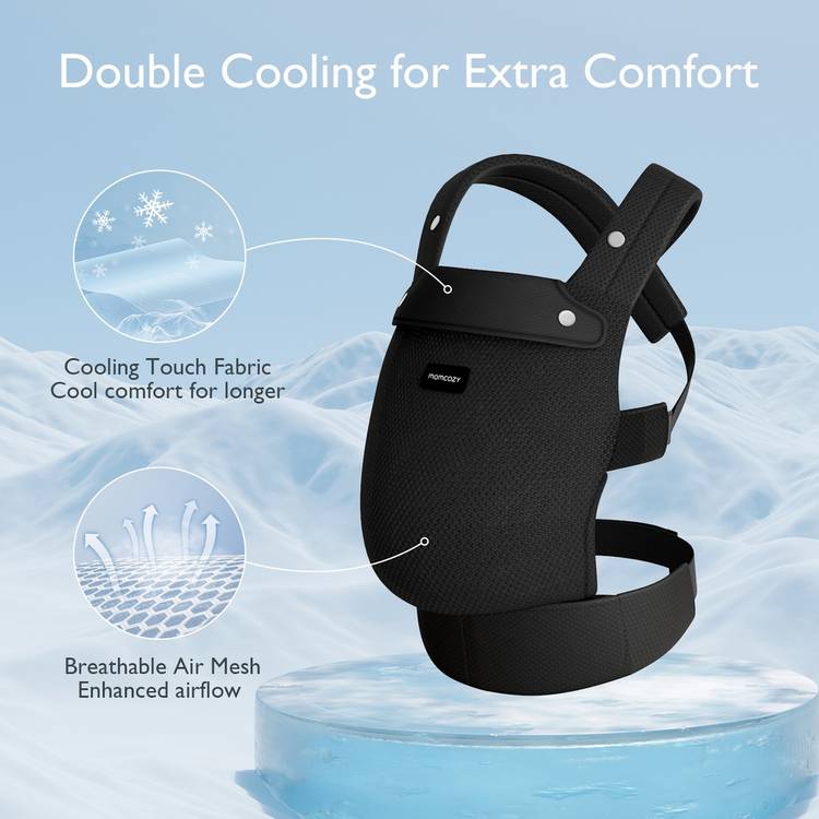 Momcozy Air Mesh baby carrier black (British brand)