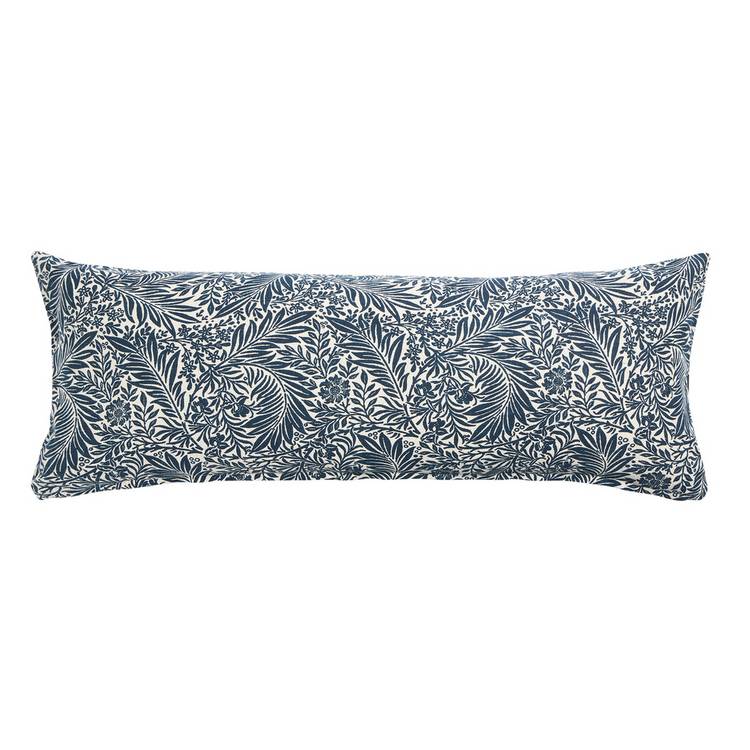 Argos Home navy floral lumbar cushion 80x30cm - British product