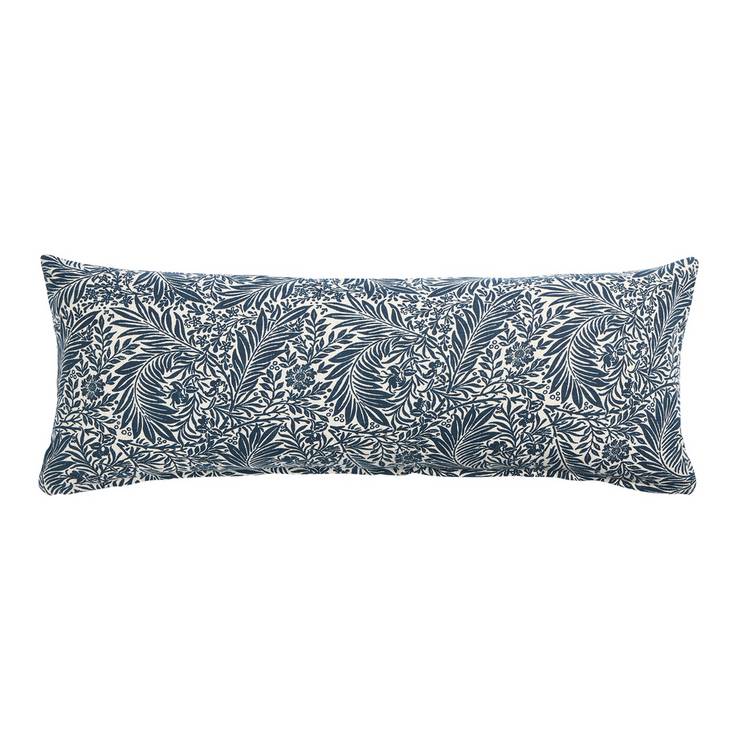 Argos Home navy floral lumbar cushion 80x30cm - British product