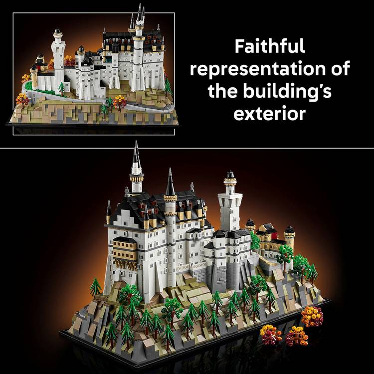 LEGO Neuschwanstein Castle Architecture set 3455 pieces (British brand)
