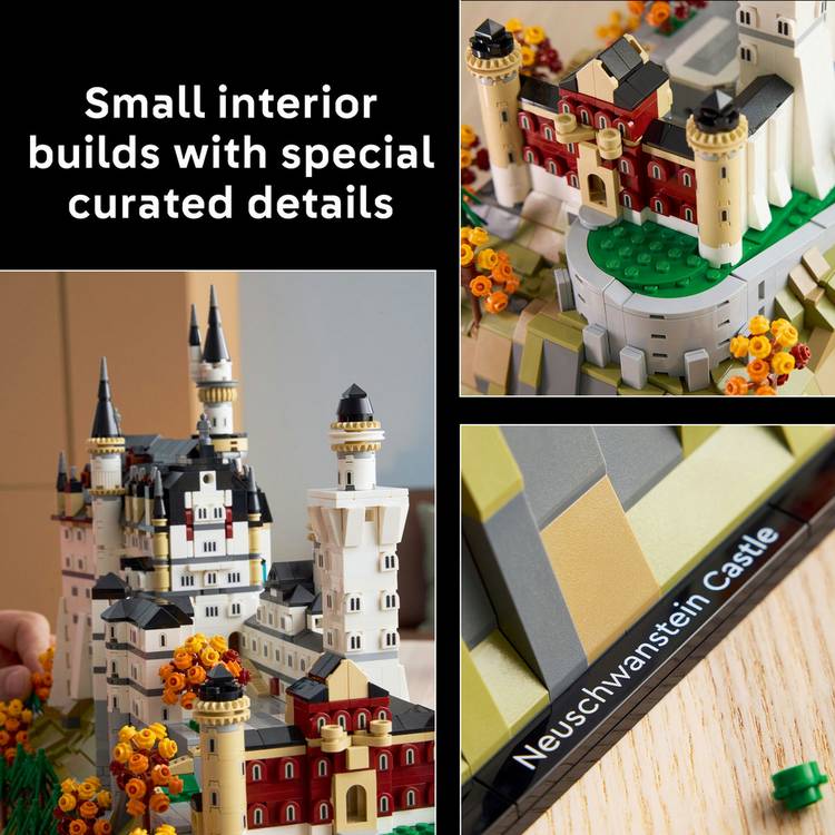 LEGO Neuschwanstein Castle Architecture set 3455 pieces (British brand)